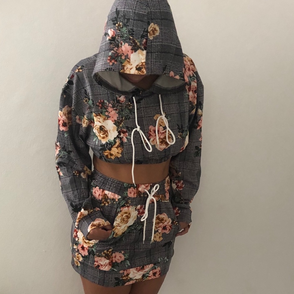 Floral skirt set